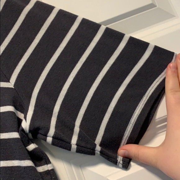 Open Back Striped LOFT Tee Size XL - Picture 2 of 7